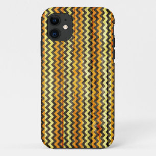 Modern Chevron Pattern Wooden #2 iPhone 11 Case
