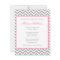 Modern Chevron Pink Grey Girl Baby Shower