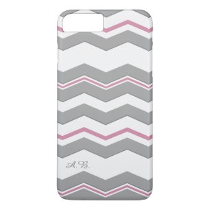 Modern Chevron with any Colour Detail Initials iPhone 8 Plus/7 Plus Case
