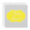 Modern Chevron Yellow Grey Baby Shower