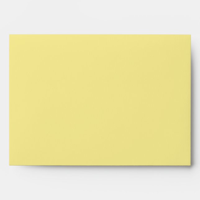Modern Chevron Yellow/Grey Wedding Envelope (Front)