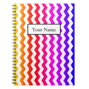 Modern Chevron ZigZag Colourful Pattern Notebook