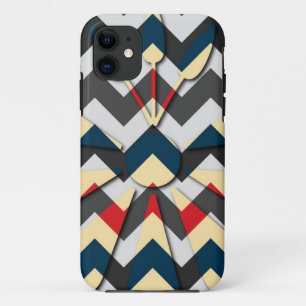 Modern Chevron Zigzag Pattern 2 iPhone 11 Case