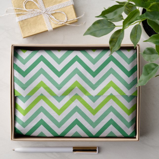 Modern Chevron Zigzag Seamless Pattern Tissue Paper (Gift)