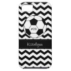 Modern Chevron Zigzag Soccer Phone Case Cover