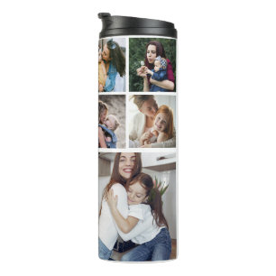 Modern Chic 10 Photo Collage Gift For Mum Thermal Tumbler