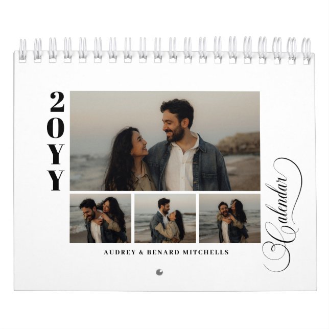 Modern Chic 4 Photo Collage 53 photos  Calendar (Cover)