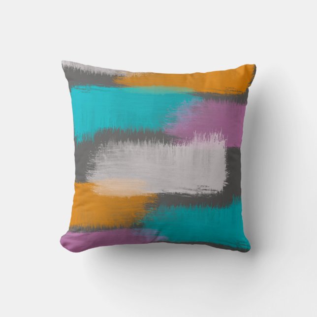  modern chic abstract colourful artistic  cushion (Front)