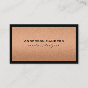 Modern Chic and Black Border Business Card