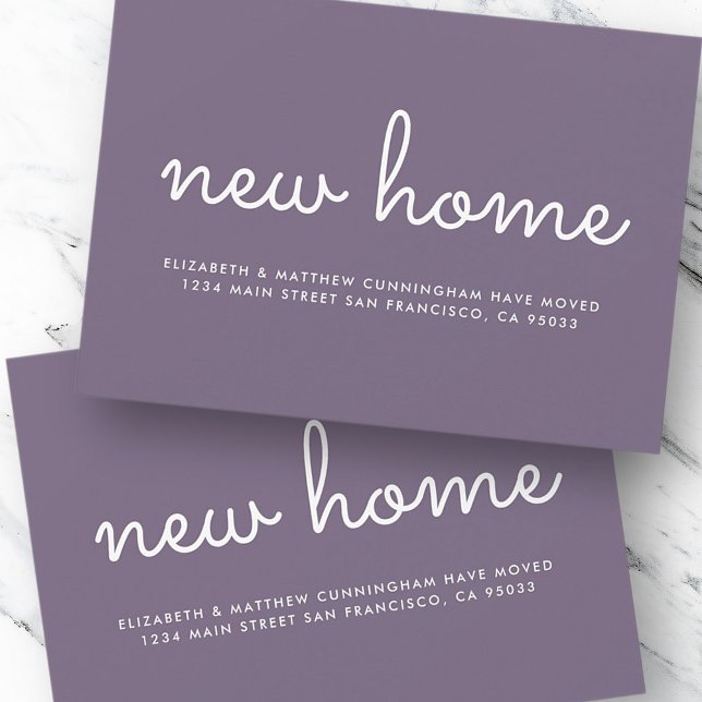 Modern Chic and Fun New Home Announcement Card (Creator Uploaded)