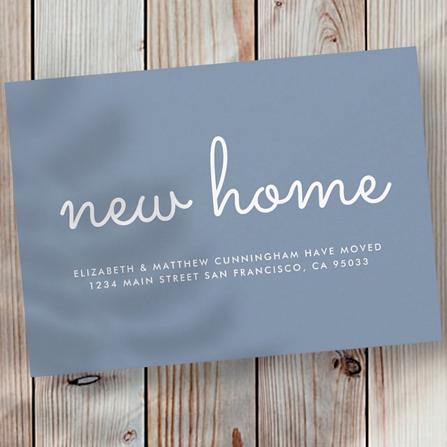 Modern Chic and Fun New Home Announcement Card (Creator Uploaded)