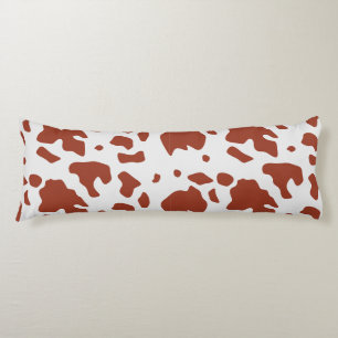 Modern Chic Ayrshire Cow Animal Print Pattern Body Cushion