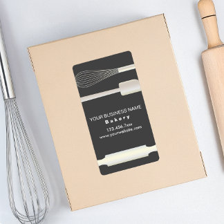 Modern Chic Bakery Business Packaging Labels