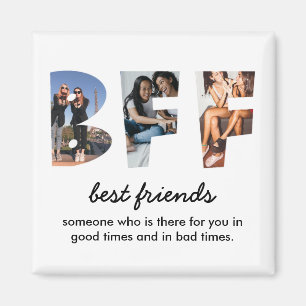 Modern Chic Best Friends 3 Photo Magnet