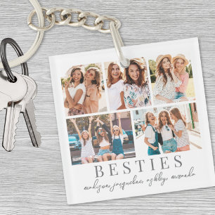 Modern Chic BFF Best Friends Key Ring