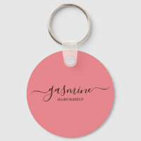 Modern Chic Black and Pink Casual Script