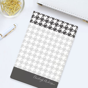 Modern Chic Black and White Houndstooth Post-it Notes