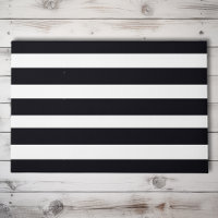 Modern Chic Black And White Striped Chic Outdoor