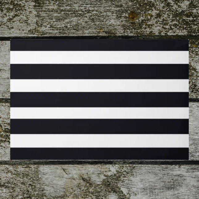 Modern Chic Black And White Striped Chic Outdoor  Doormat (Black & white striped front doormat. Minimalist, classic modern chic elegance. Simple perfection!)