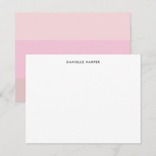 Modern Chic Blush Pastel Pale Pink Card