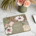 Modern Chic Bohemian Watercolor Boho Florals Arch  Mouse Pad<br><div class="desc">Our design features our hand-drawn boho botanical flowers and tropical greenery. Modern geometrical shapes paired with a beautiful modern boho colour palette create this elegant sophisticated mouse pad. Customise with your business name. This beautiful modern business card is perfect for a wide range of businesses such as event planners, wedding...</div>