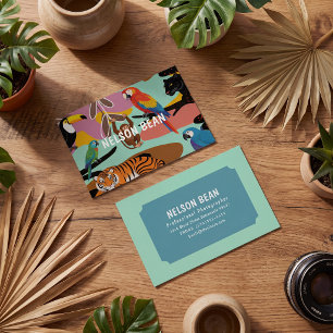 Modern chic bright and bold professional business card