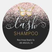 Modern Chic Butterfly Lash Shampoo Product Label