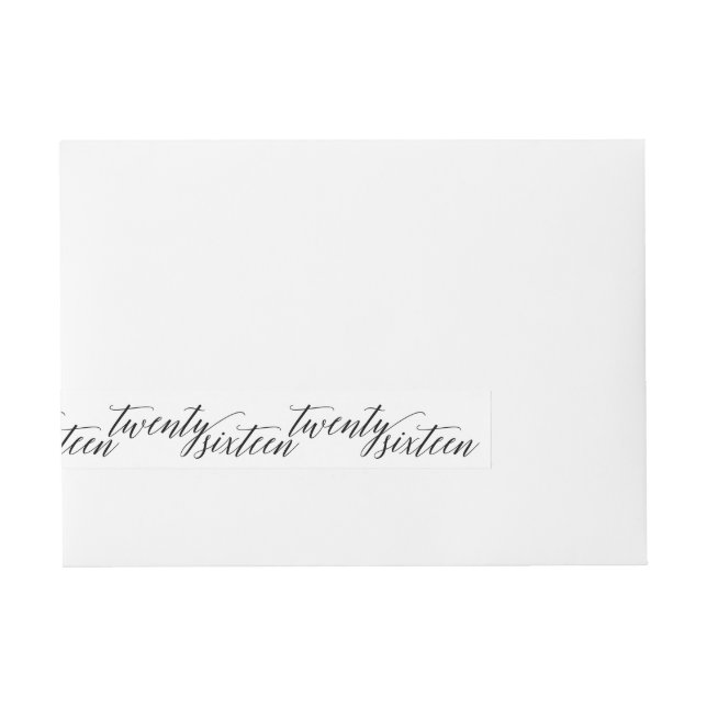Modern Chic Class of Twenty-Sixteen Envelope Seal Wraparound Address Label (Front)