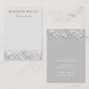 Modern Chic custom colour necklace earring display Business Card