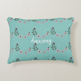 Modern Chic Customise Floral Decorative Cushion