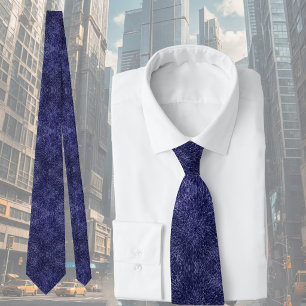 Modern, chic design in dark blue, glitter effect tie