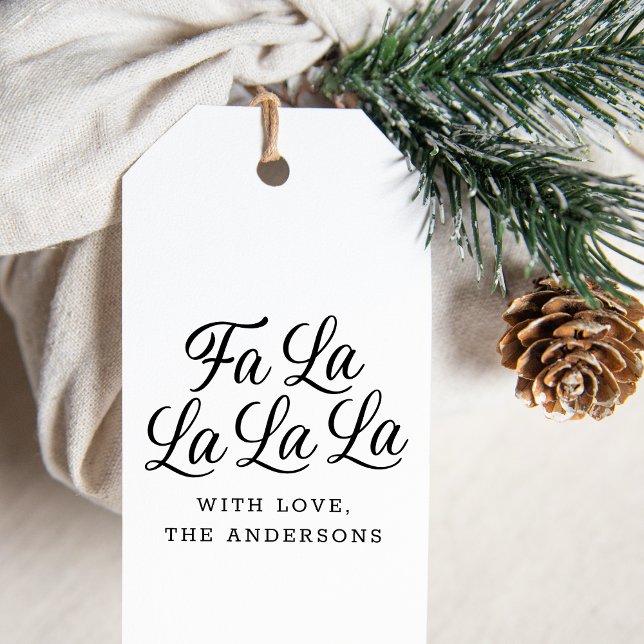 Modern Chic Fa La La La La Christmas Holiday Self-inking Stamp (Creator Uploaded)