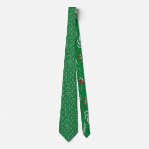 Modern Chic Floral Neck Tie