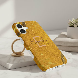 Modern Chic Gold Glitter Abstract Pattern Stylish