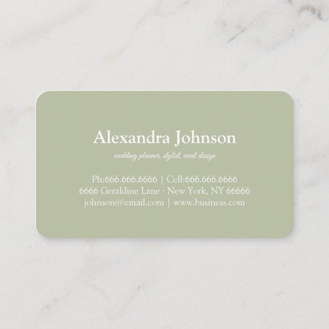 Modern Chic Gold Leaf Foil Luxury Business Card (Back)