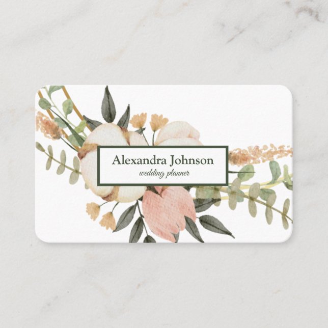 Modern Chic Gold Leaf Foil Luxury Business Card (Front)