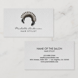 Modern Chic Hair Stylist Beauty Salon Bobby Pins   Business Card