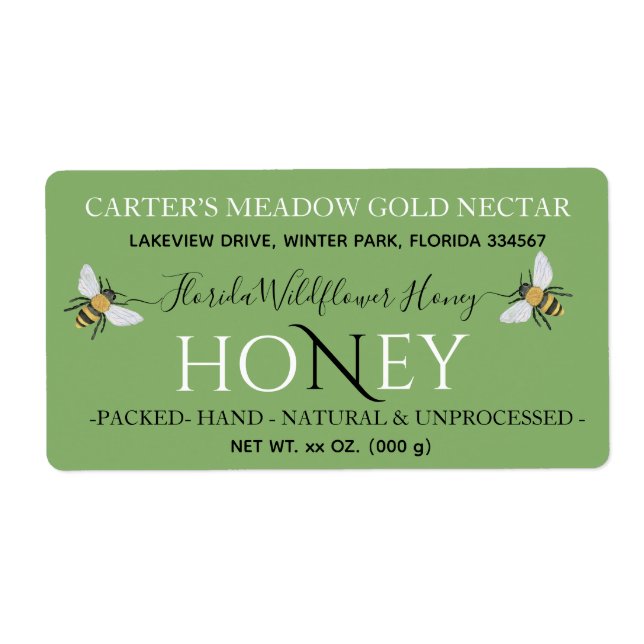 Modern Chic Honey Personalized (Front)