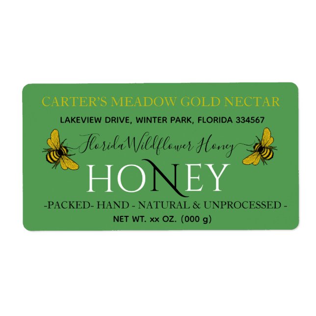 Modern Chic Honey Personalized (Front)