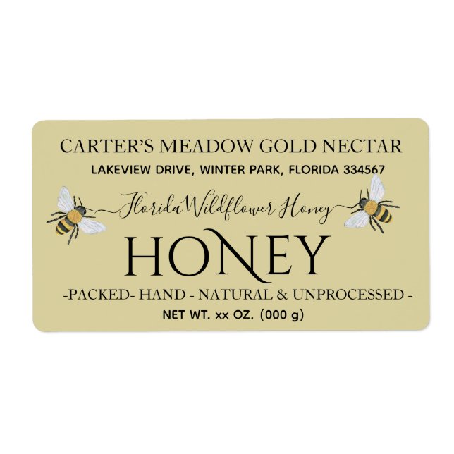 Modern Chic Honey Personalized (Front)