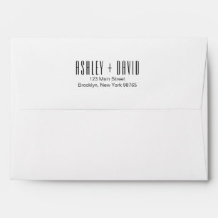 Modern Chic Invitation Envelope