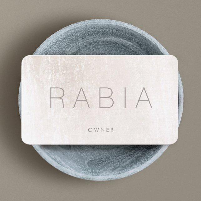 Modern Chic Ivory Marble Business Card (Creator Uploaded)