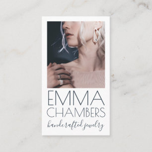 Modern Chic Jewellery Designer Business Card