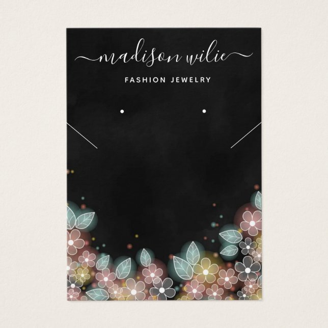 Modern Chic  jewellery Necklace earring display Ca (Front)