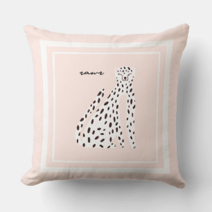 Modern Chic Leopard Pop Art  Cushion