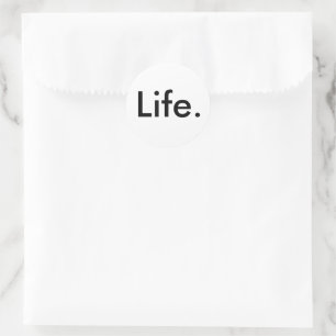 modern chic LIFE. Classic Round Sticker
