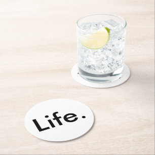 modern chic LIFE.   Round Paper Coaster