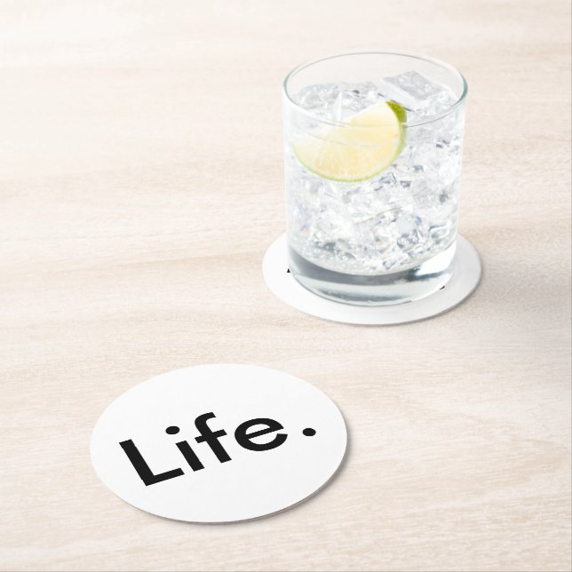 modern chic LIFE. | Round Paper Coaster (Insitu)