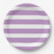 Modern Chic Lilac Purple Stripe Birthday Party