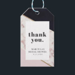 Modern Chic Marble Bridal Shower Gift Tags<br><div class="desc">Part of the Modern Chic Marble Bridal Shower Collection!</div>